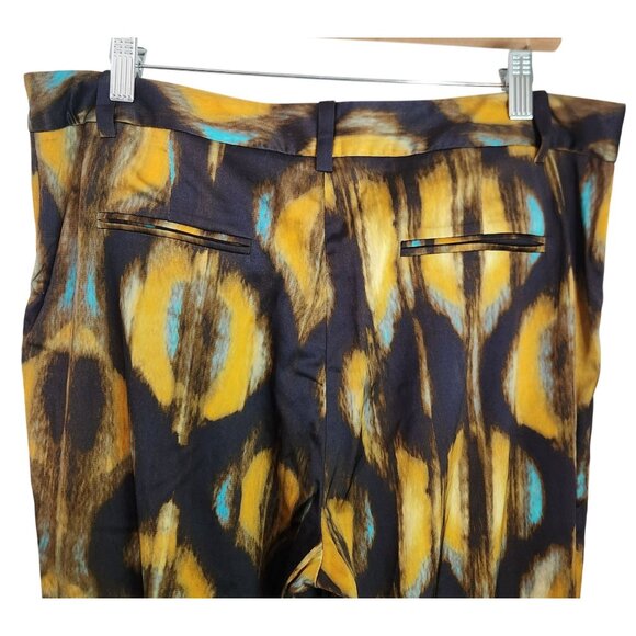 Ba&Sh Sama Floaty Wide Leg Patterned Trousers Brown Womens's Size US10 (42) - Picture 4 of 13